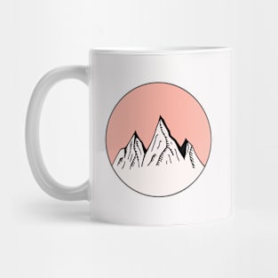 Mountains Sketch V15 Mug